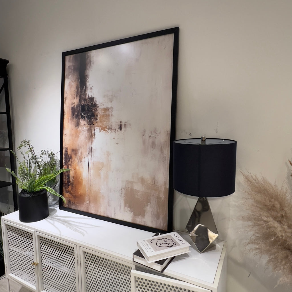 Abstracto Beige con Negro - Studio MagArt