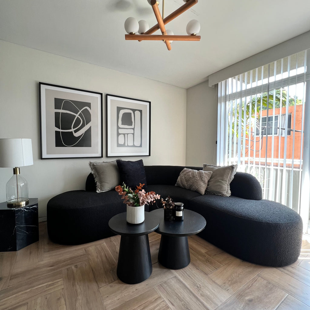 Abstracto Beige Negro - Studio MagArt