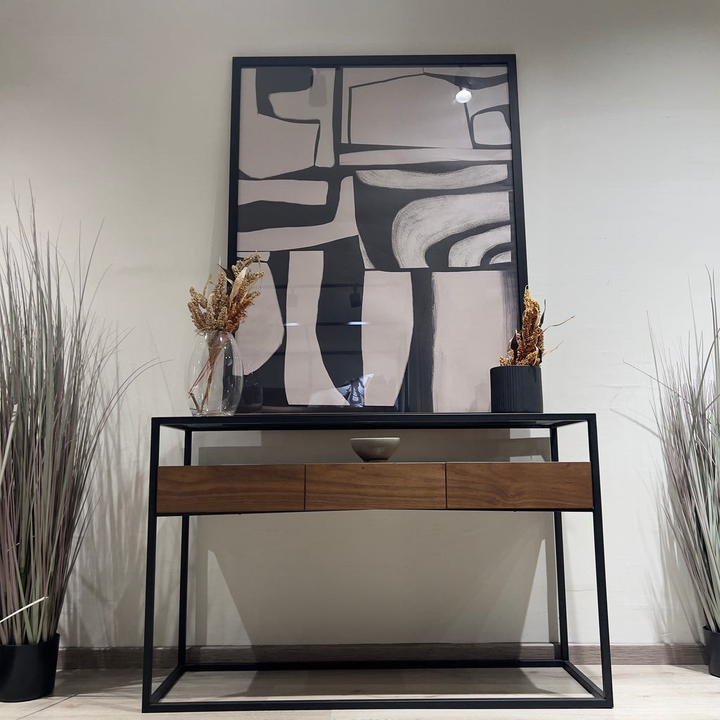 Abstracto Beige con Negro - Studio MagArt