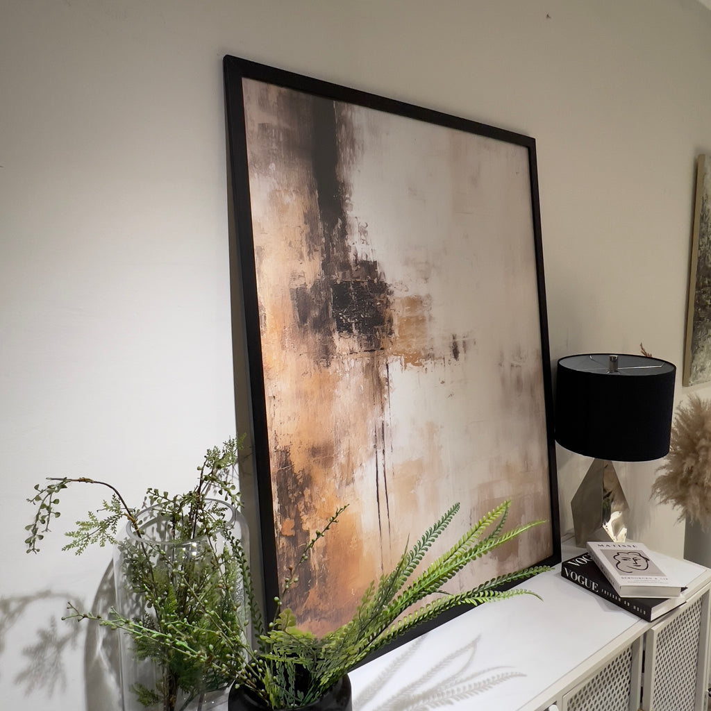 Abstracto Beige con Negro - Studio MagArt