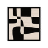 Abstracto Negro Rayas Blancas - Studio MagArt