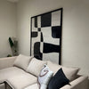 Abstracto Negro Rayas Blancas - Studio MagArt