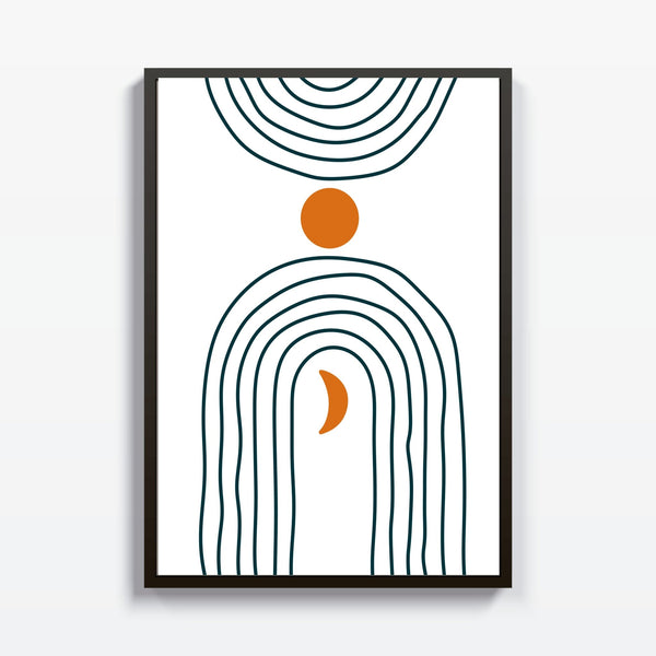 Abstracto Moon Lines cuadro decorativo moderno para hogar | Studio MagArt