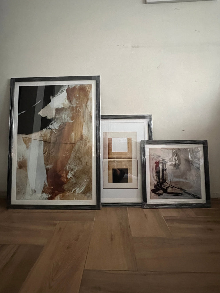 Abstracto Negro Beige46 cuadro decorativo moderno para hogar | Studio MagArt