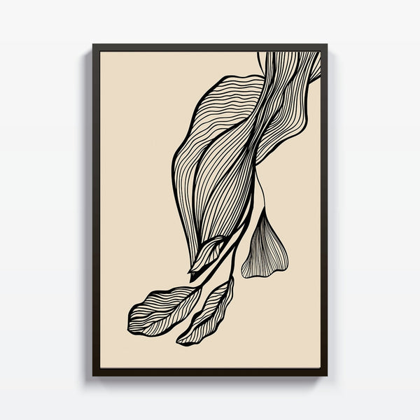 Abstracto Planta Lineas cuadro decorativo moderno para hogar | Studio MagArt