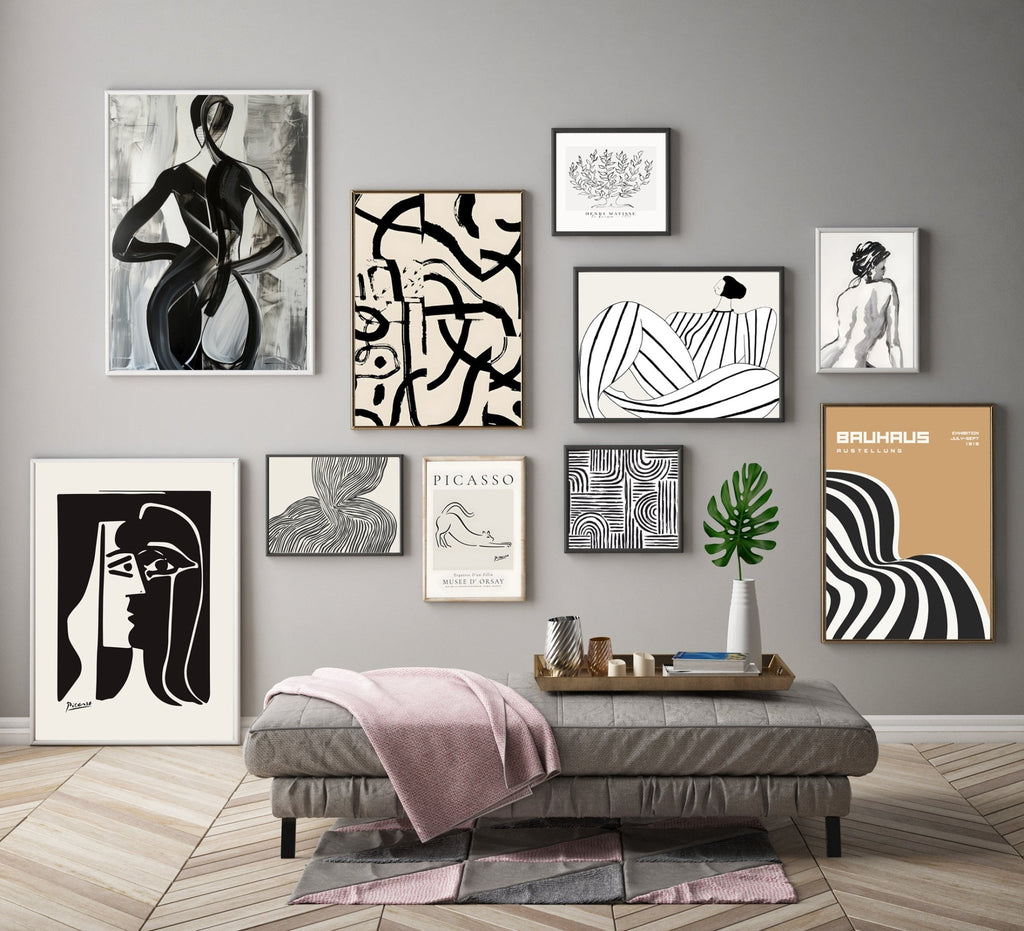 Abstracto Rayas Mujer cuadro decorativo moderno para hogar | Studio MagArt