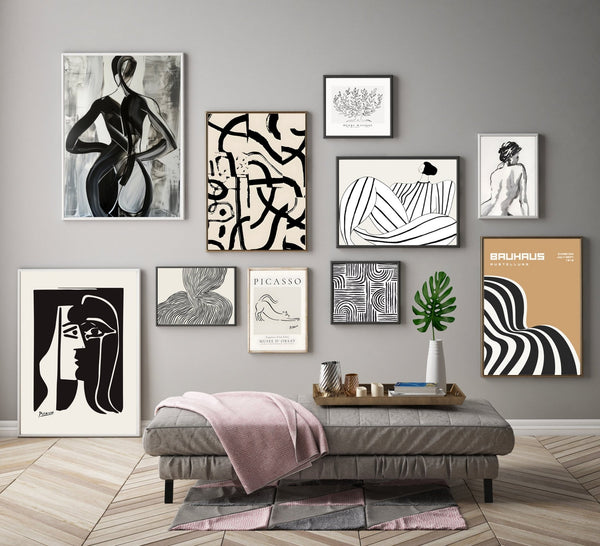 Abstracto Rayas Mujer cuadro decorativo moderno para hogar | Studio MagArt