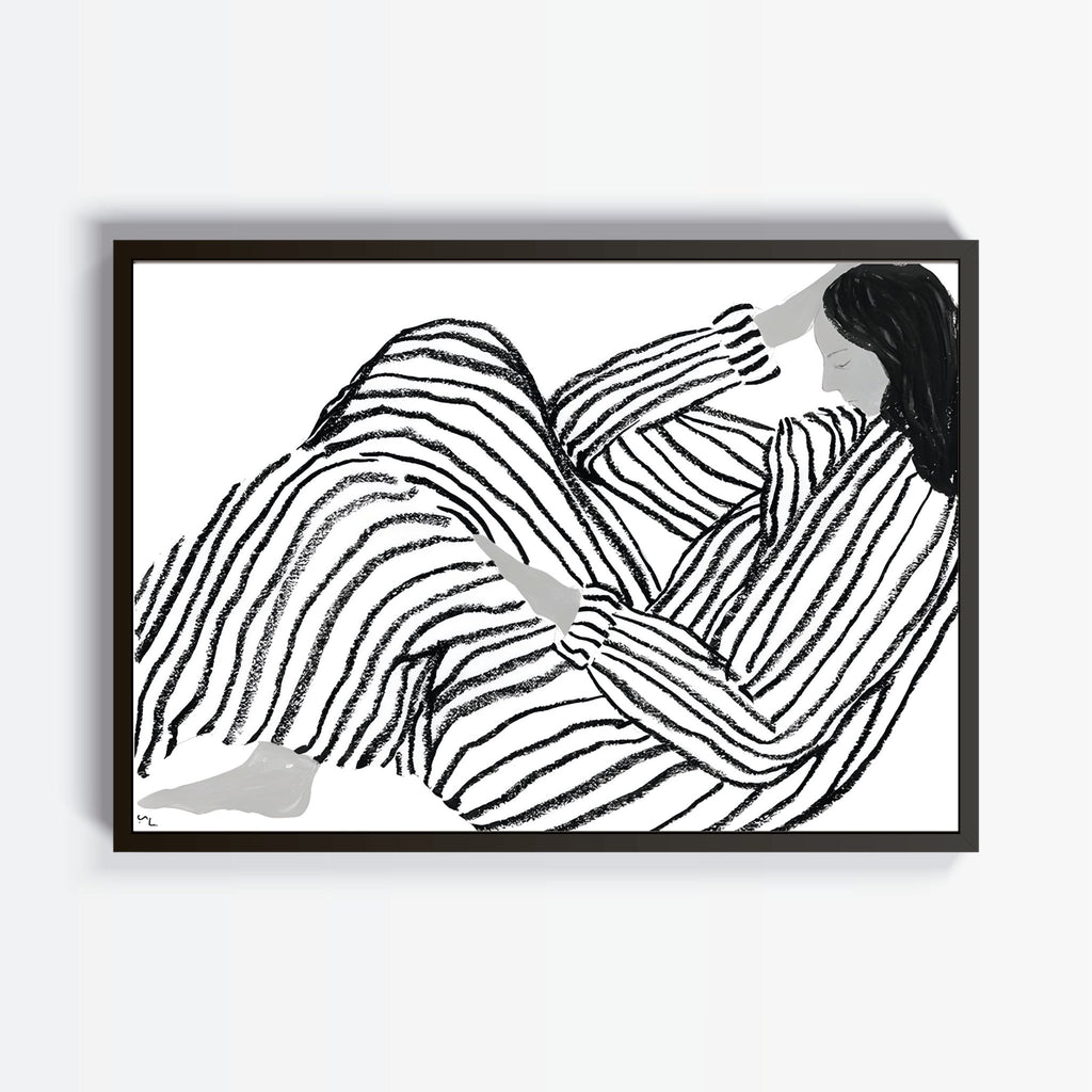 Abstracto Rayas Mujer cuadro decorativo moderno para hogar | Studio MagArt