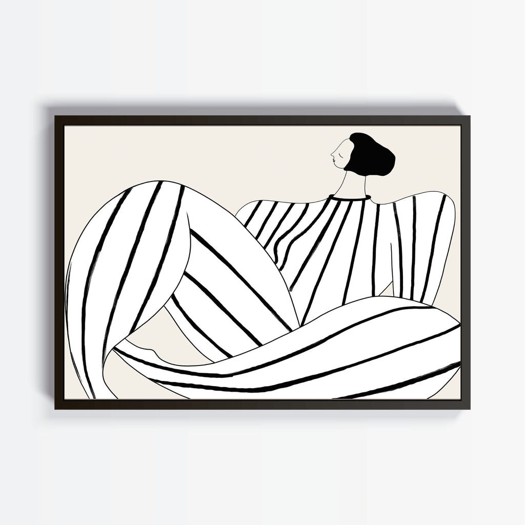 Abstracto Rayas Mujer cuadro decorativo moderno para hogar | Studio MagArt