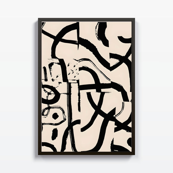Abstracto Lineas Negras - Studio MagArt