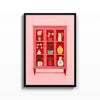 Alacena Rosa cuadro decorativo para sala moderna | arte para hogar | Studio MagArt
