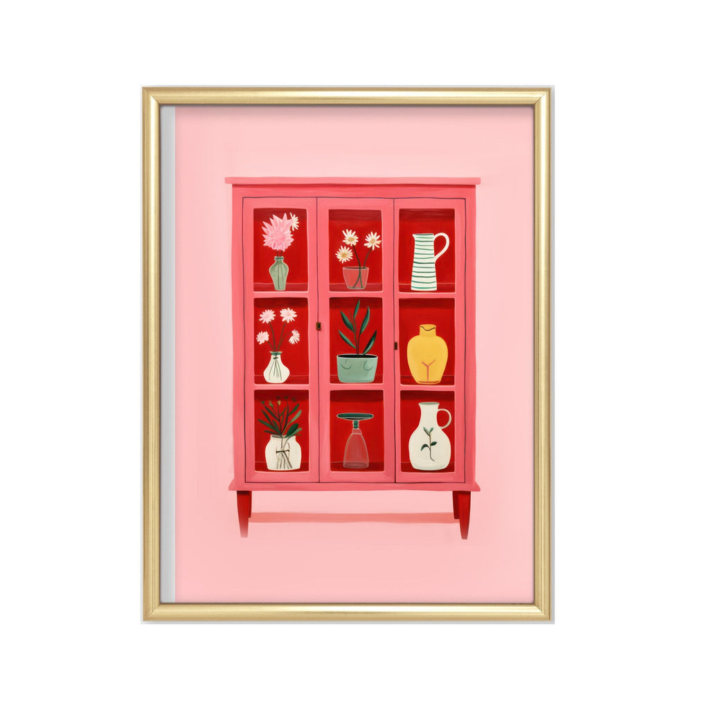 Alacena Rosa cuadro decorativo para sala moderna | arte para hogar | Studio MagArt
