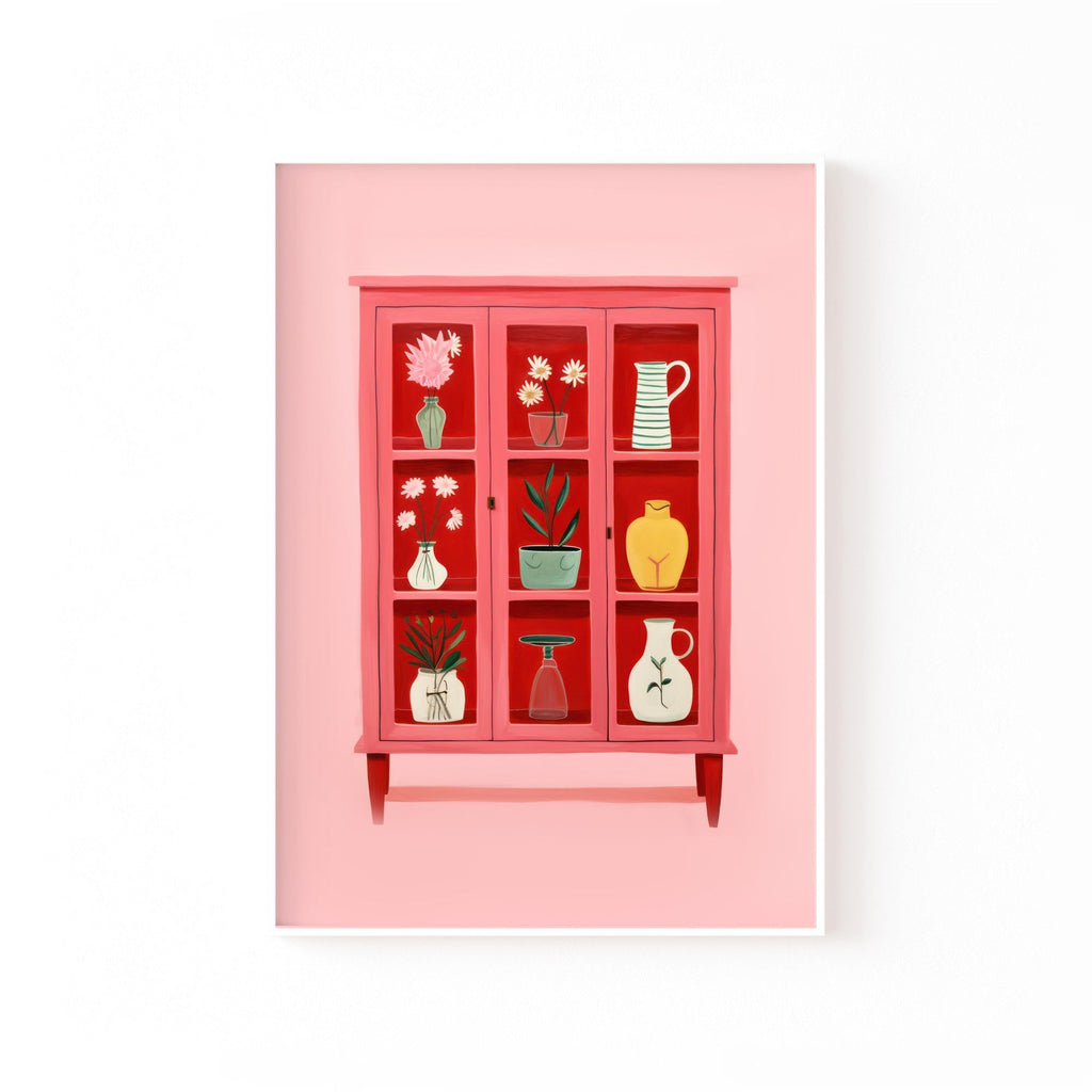 Alacena Rosa cuadro decorativo para sala moderna | arte para hogar | Studio MagArt