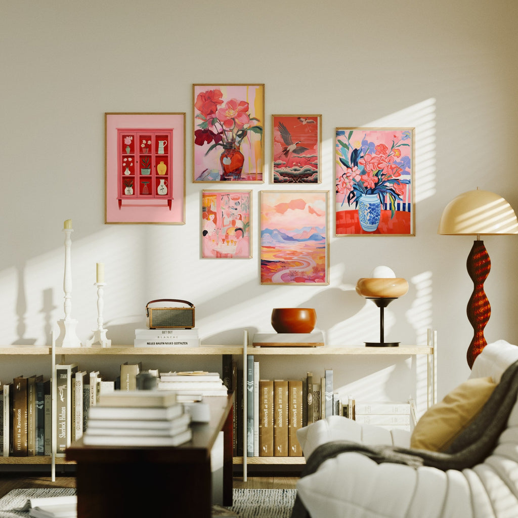 Alacena Rosa cuadro decorativo para sala moderna | arte para hogar | Studio MagArt