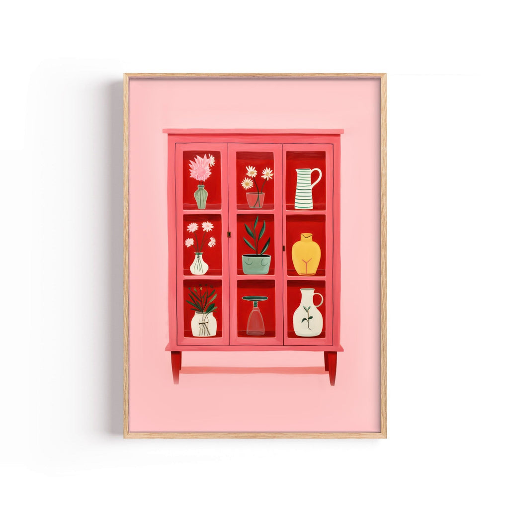 Alacena Rosa cuadro decorativo para sala moderna | arte para hogar | Studio MagArt
