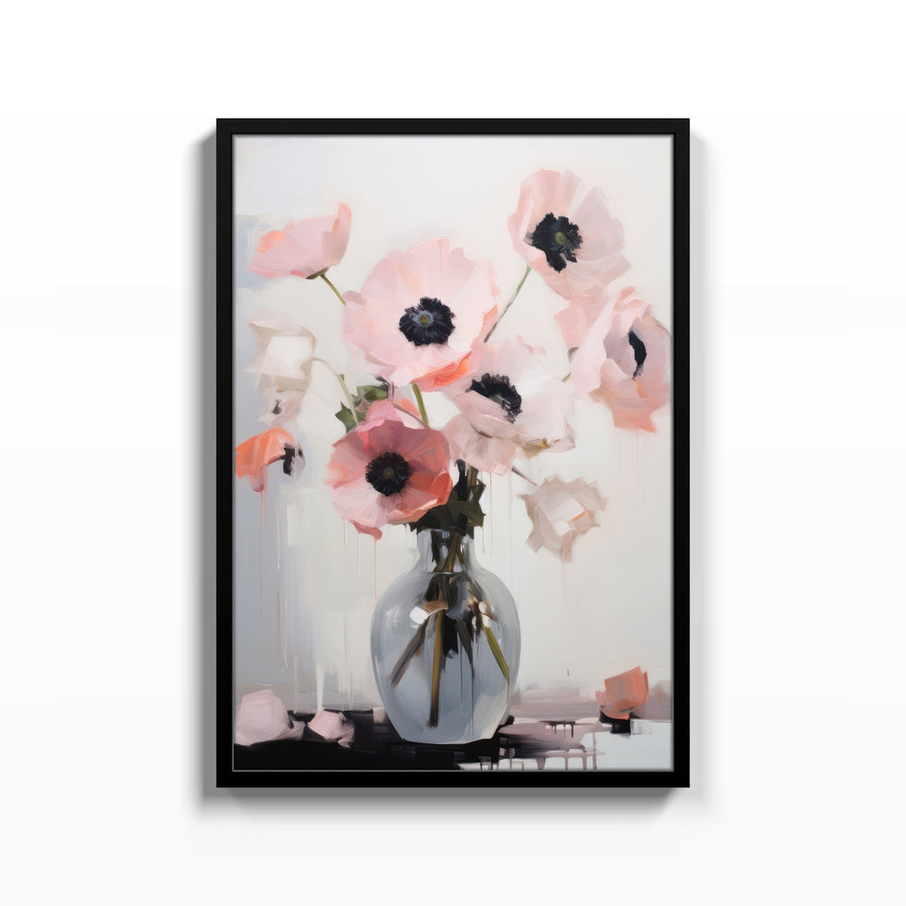 Anémonas en Cristal cuadro decorativo para sala moderna | arte para hogar | Studio MagArt