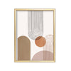Arcos y Lunas – cuadro decorativo con marco dorado | Studio MagArt