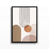 Arcos y Lunas – cuadro decorativo con marco negro | Studio MagArt