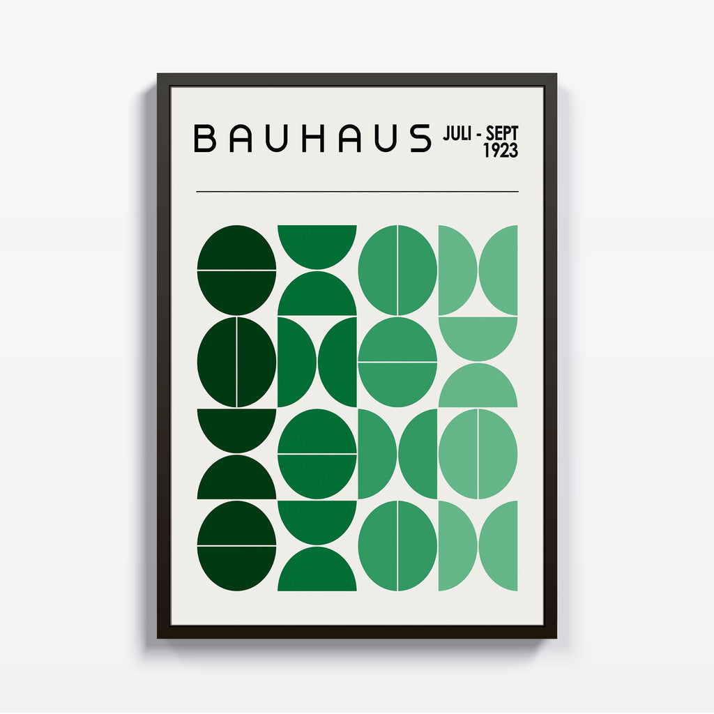 Armonía Verde Bauhaus cuadro decorativo para sala moderna | arte para hogar | Studio MagArt
