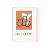 Art Bohème Jarrones – cuadro decorativo con marco blanco | Studio MagArt