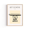 Art Bohème Mesa – cuadro decorativo con marco natural | Studio MagArt
