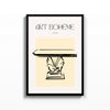 Art Bohème Mesa – cuadro decorativo con marco negro | Studio MagArt