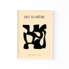 Art Bohème Recorte – cuadro decorativo con marco blanco | Studio MagArt