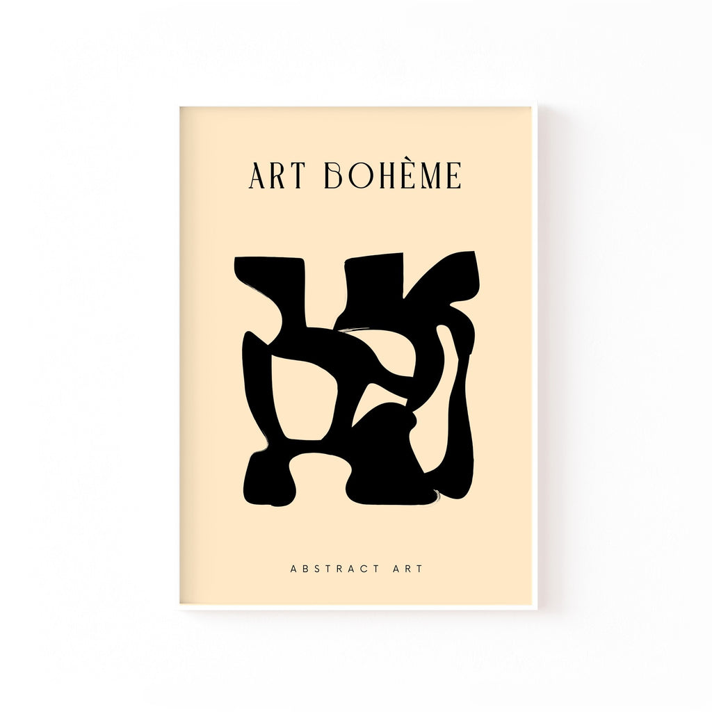 Art Bohème Recorte – cuadro decorativo con marco blanco | Studio MagArt