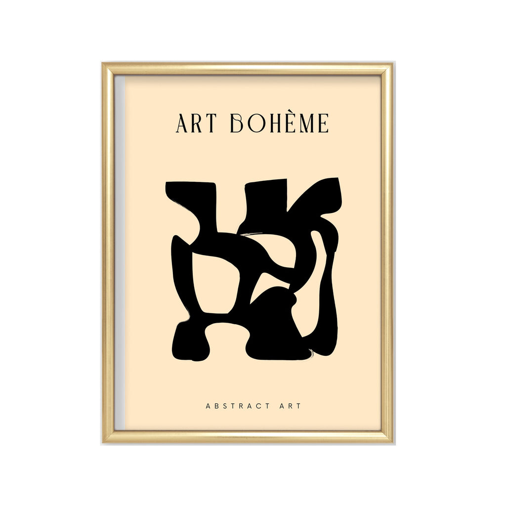 Art Bohème Recorte – cuadro decorativo con marco dorado | Studio MagArt