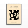 Art Bohème Recorte – cuadro decorativo con marco negro | Studio MagArt