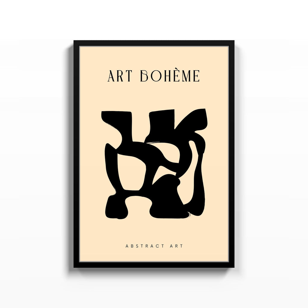 Art Bohème Recorte – cuadro decorativo con marco negro | Studio MagArt