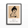 Art Bohème Retrato – cuadro decorativo con marco negro | Studio MagArt