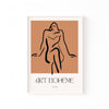 Art Bohème Terracota – cuadro decorativo con marco blanco | Studio MagArt