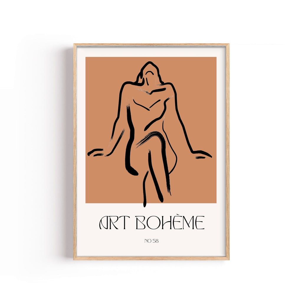 Art Bohème Terracota – cuadro decorativo con marco natural | Studio MagArt