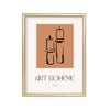 Art Bohème Velas – cuadro decorativo con marco dorado | Studio MagArt