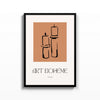 Art Bohème Velas – cuadro decorativo con marco negro | Studio MagArt