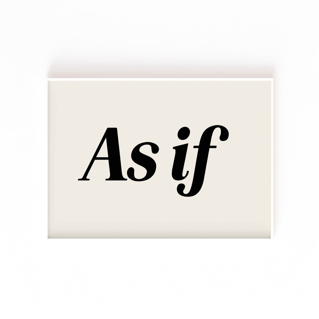 As If – cuadro decorativo con marco blanco | Studio MagArt