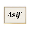 As If – cuadro decorativo con marco dorado | Studio MagArt