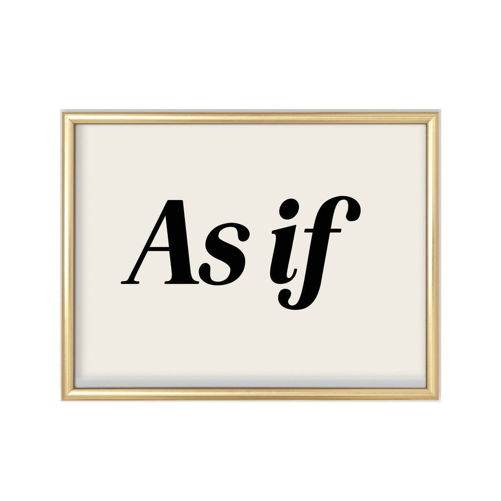 As If – cuadro decorativo con marco dorado | Studio MagArt