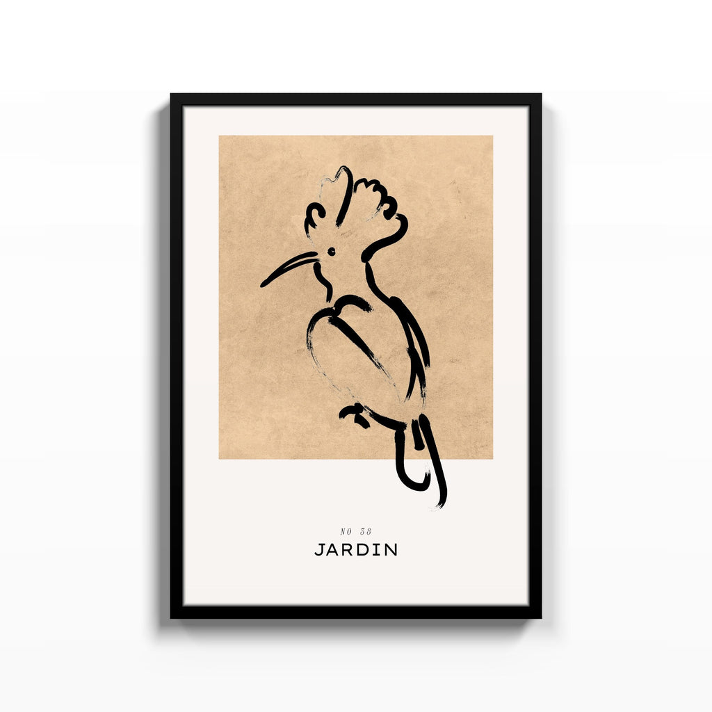 Ave Jardin – cuadro decorativo con marco negro | Studio MagArt