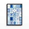 Azulejos Azules – cuadro decorativo con marco negro | Studio MagArt