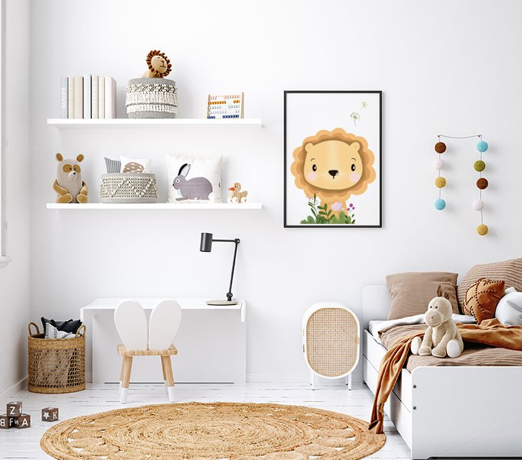 Baby León cuadro decorativo para sala moderna | arte para hogar | Studio MagArt
