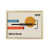Bauhaus Formas 1919 – cuadro decorativo con marco dorado | Studio MagArt