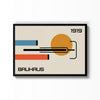 Bauhaus Formas 1919 – cuadro decorativo con marco negro | Studio MagArt