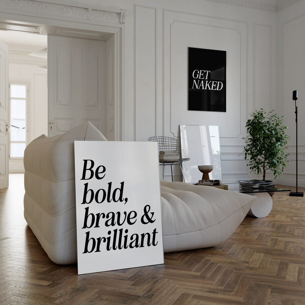 Be Bold, Brave & Brilliant cuadro decorativo para sala moderna | arte para hogar | Studio MagArt