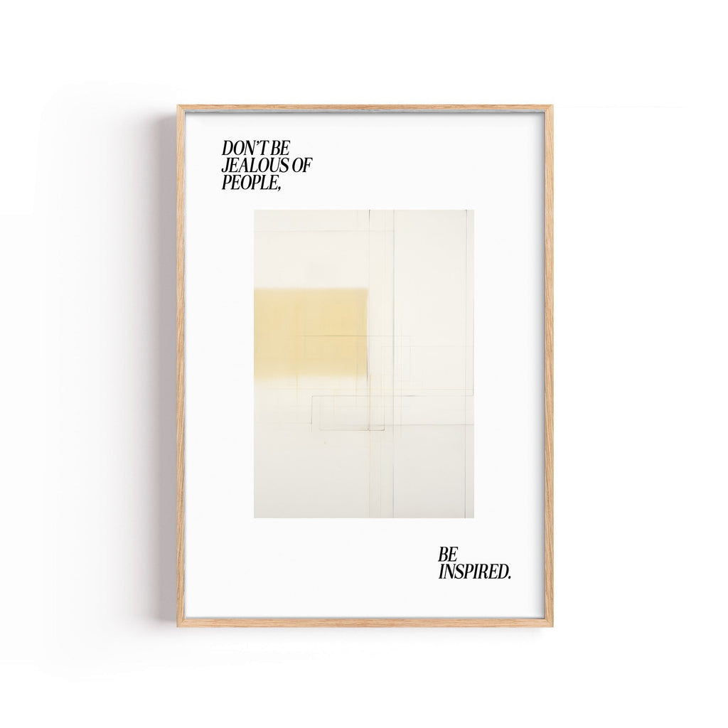 Be Inspired – cuadro decorativo con marco natural | Studio MagArt