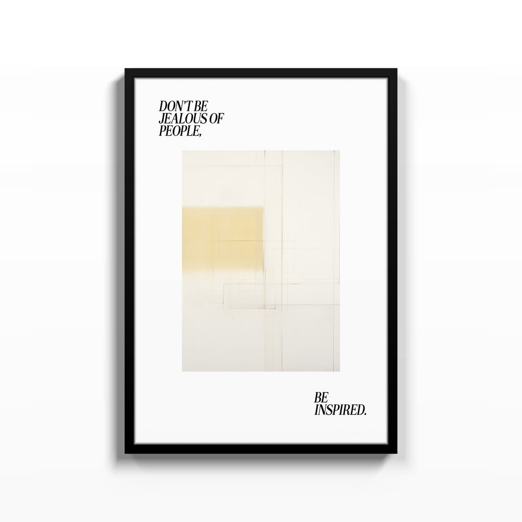 Be Inspired – cuadro decorativo con marco negro | Studio MagArt