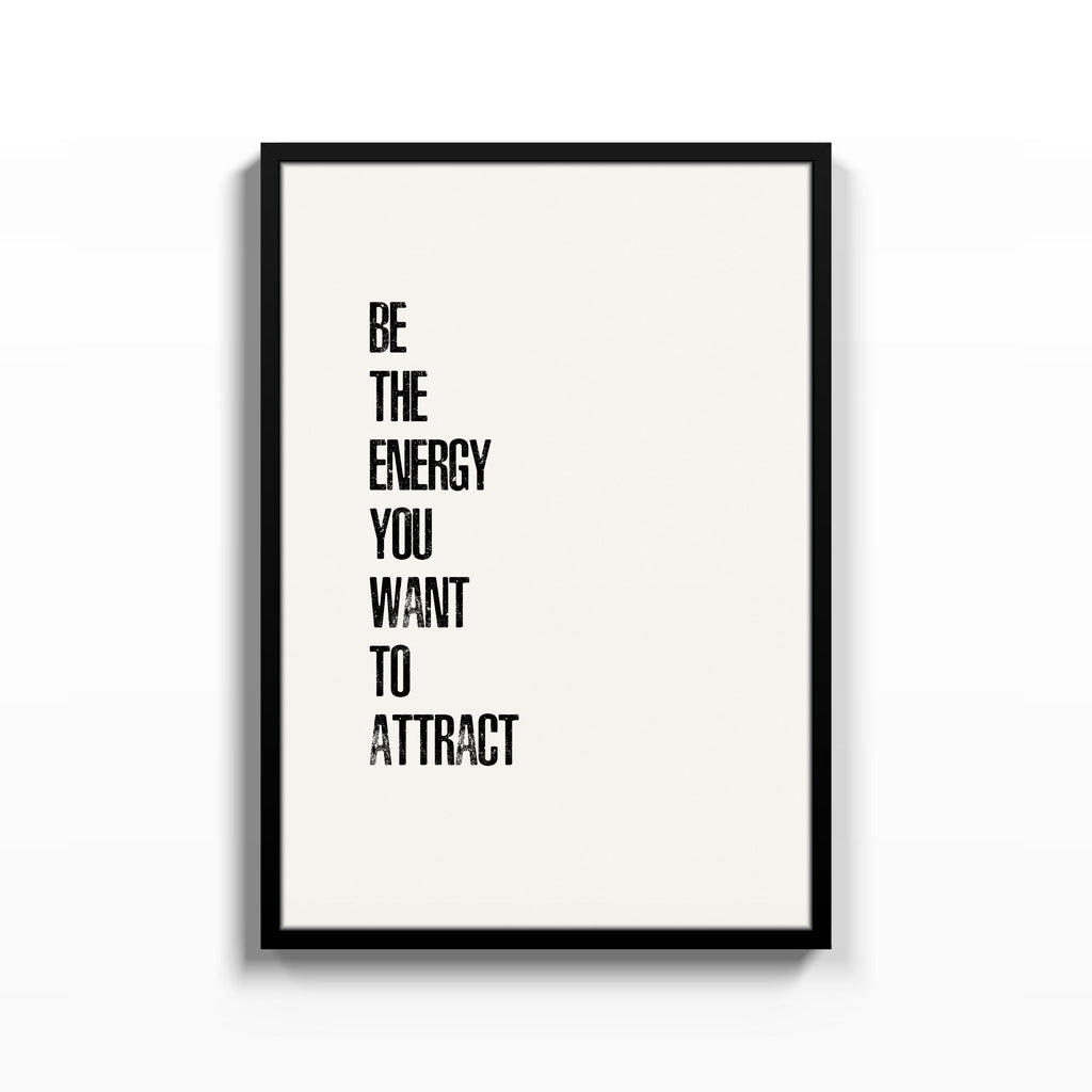 Be the Energy – cuadro decorativo con marco negro | Studio MagArt