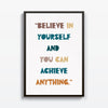 Believe cuadro decorativo para sala moderna | arte para hogar | Studio MagArt