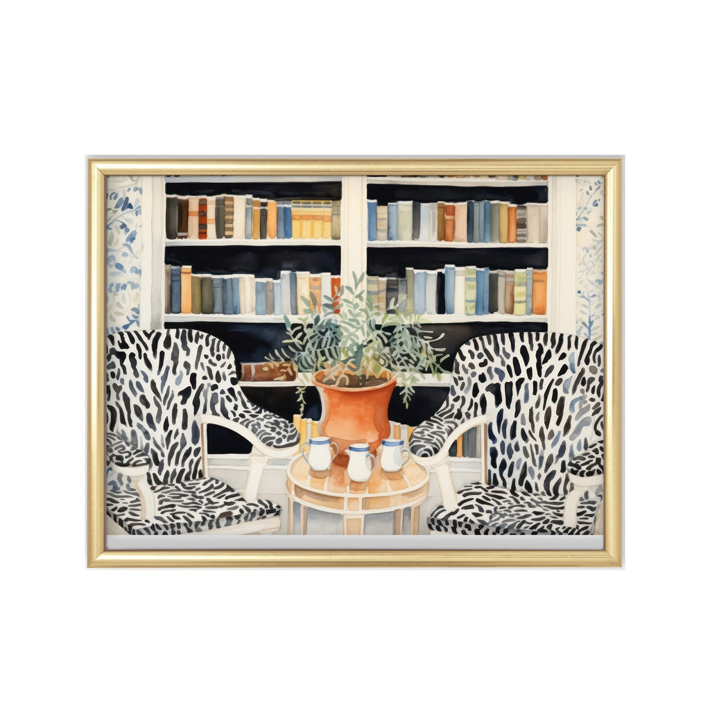 Biblioteca Salvaje cuadro decorativo para sala moderna | arte para hogar | Studio MagArt